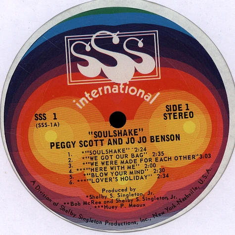 Peggy Scott & Jo Jo Benson - Soulshake
