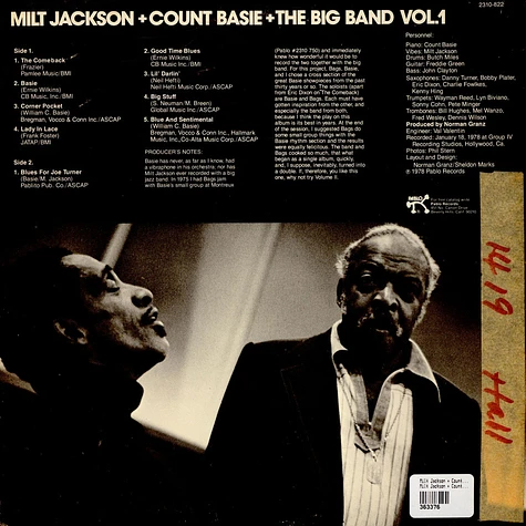 Milt Jackson + Count Basie Big Band - Vol. 1