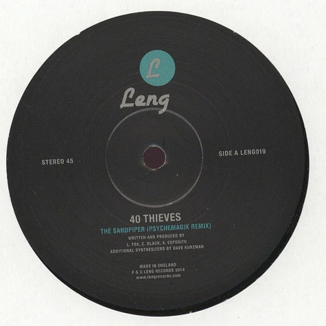 40 Thieves - The Sandpiper / The Sky Is Yours Remixes