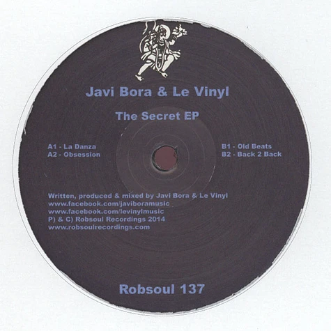 Javi Bora & Le Vinyl - The Secret EP