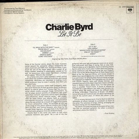 Charlie Byrd - Let It Be