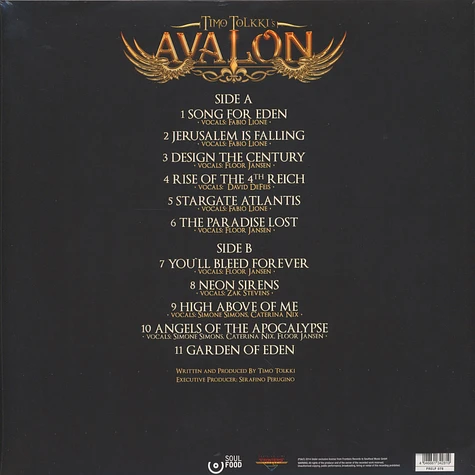 Timo Tolkki's Avalon - Angels Of The Apocalypse Black Vinyl Edition