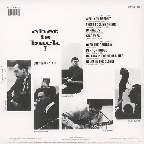 Chet Baker - Chet Is back!
