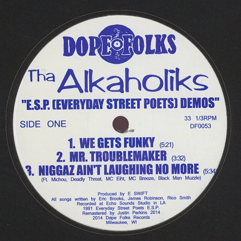 Alkaholiks - E.S.P. (Everyday Street Poets) Demos