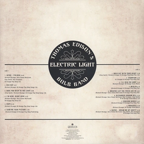 Thomas Edisun's Electric Light Bulb Band - The Red Day Album