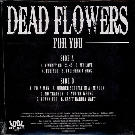 Dead Flowers - For You