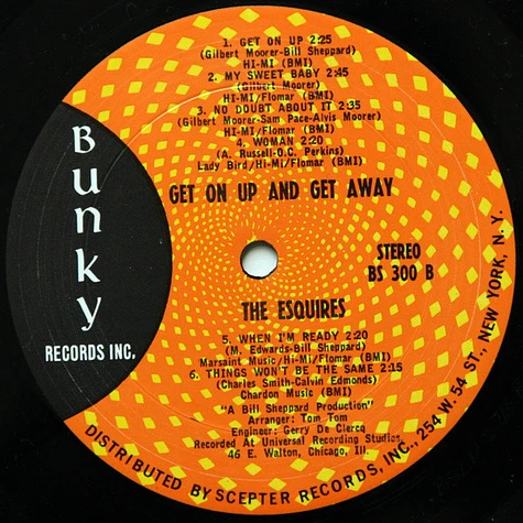 The Esquires - Get On Up And Get Away