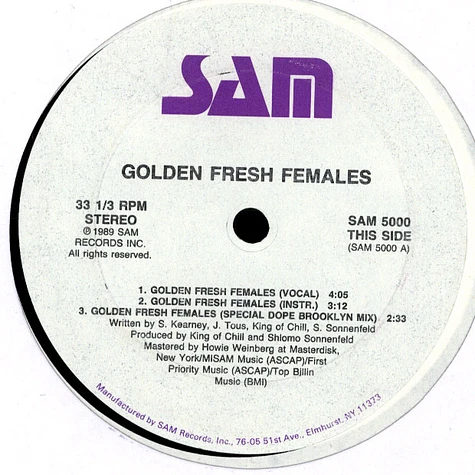Golden Fresh Females - Golden Fresh Females / Turn It Out