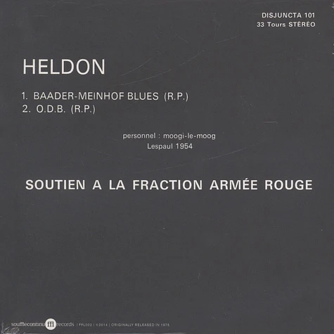 Heldon - Soutien A La RAF