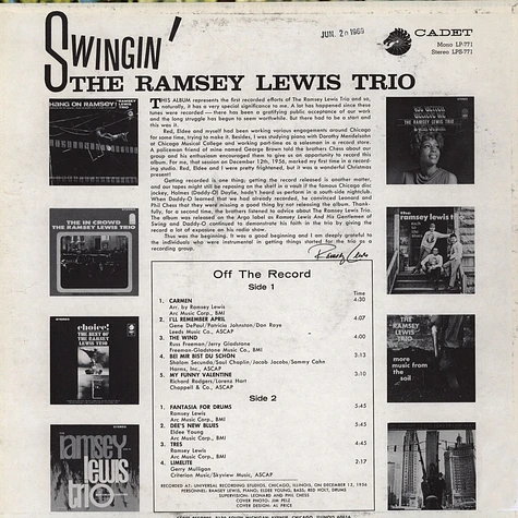 The Ramsey Lewis Trio - Swingin'