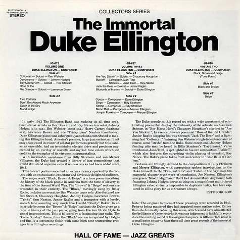 Duke Ellington - The Immortal Duke Ellington Vol. 2 Of 3