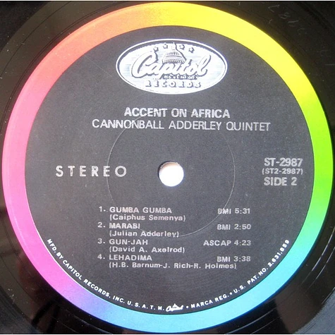 The Cannonball Adderley Quintet - Accent On Africa