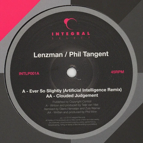 Lenzman / Phil Tangent - Integral Select Album Sampler