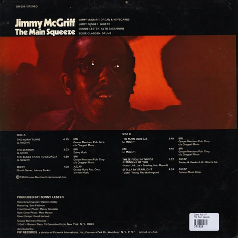 Jimmy McGriff - The Main Squeeze