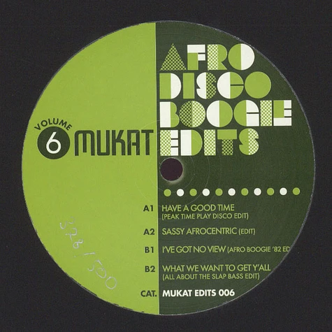 Mukat - Afro Disco Boogie Edits Volume 6