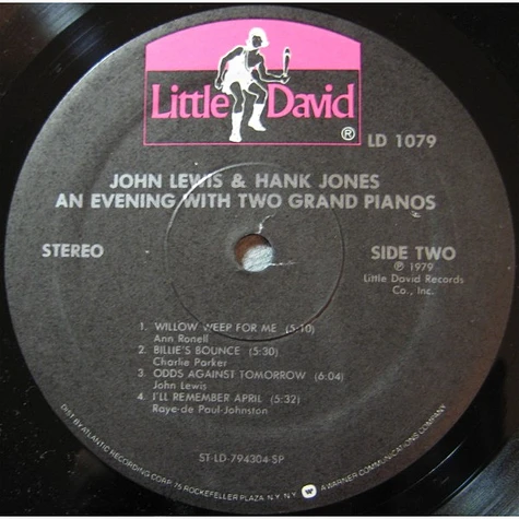 John Lewis & Hank Jones - An Evening With Two Grand Pianos