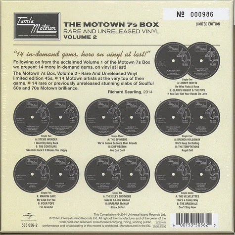 V.A. - The Motown 7s Box Volume 2