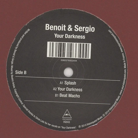 Benoit & Sergio - Your Darkness EP