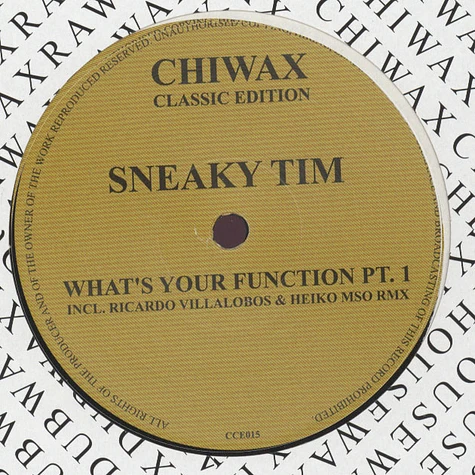 Sneaky Tim - What's Your Function Pt. 1