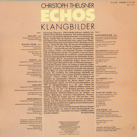 Christoph Theusner - Echos - Klangbilder