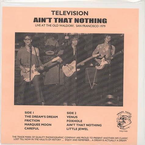 Television - Ain't That Nothing