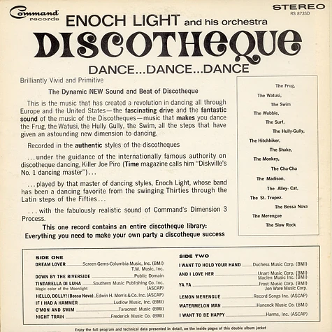 Enoch Light And His Orchestra - Discotheque Dance...Dance...Dance