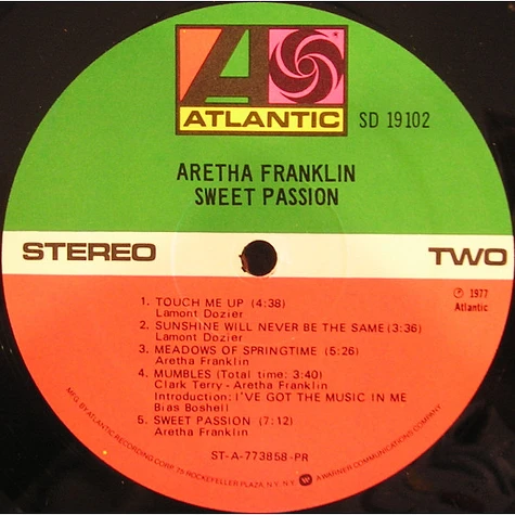 Aretha Franklin - Sweet Passion