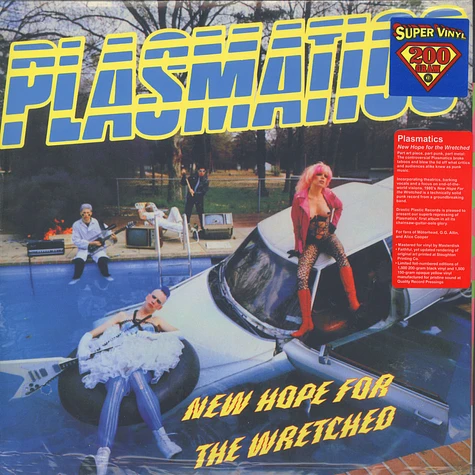 Plasmatics - New Hope For The Wretched Black Vinyl Edition