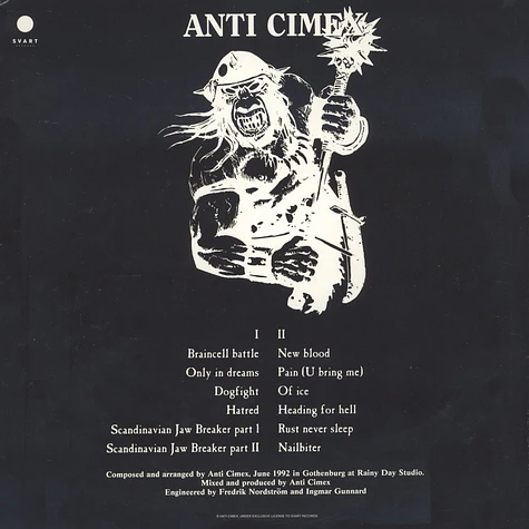 Anti Cimex - Scandinavian Jawbreaker White Vinyl Edition