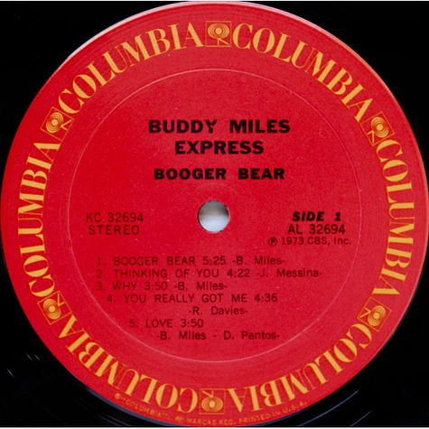 Buddy Miles Express - Booger Bear