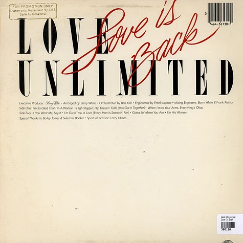 Love Unlimited - Love Is Back