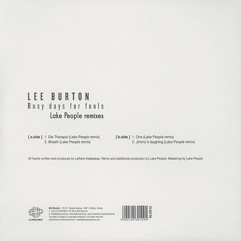 Lee Burton - Busy Days For Fools Lake People Remixes