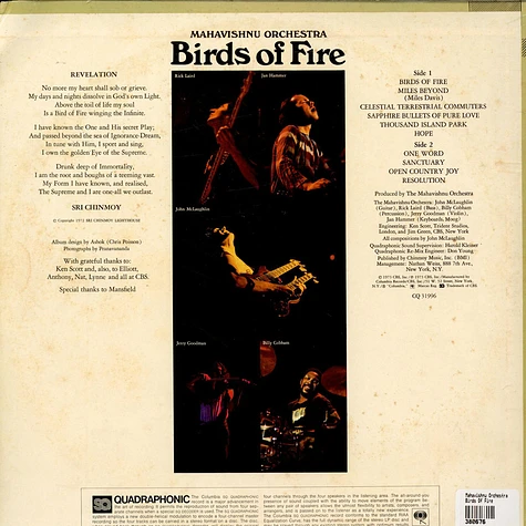 Mahavishnu Orchestra - Birds Of Fire