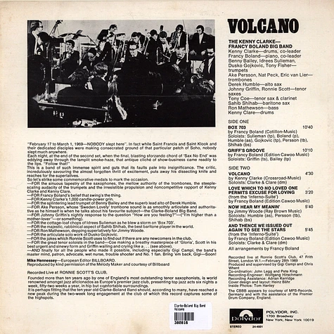 Clarke-Boland Big Band - Volcano (Live)