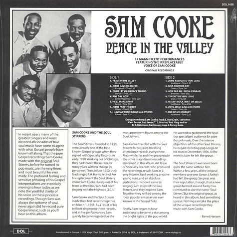 Sam Cooke - Peace In The Valley