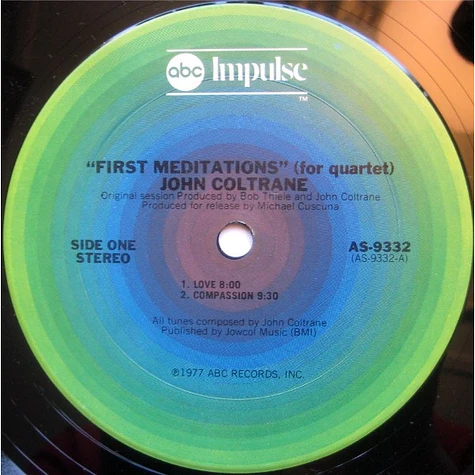 John Coltrane - First Meditations (For Quartet)