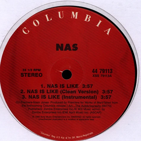 Nas - Nas Is Like / Dr. Knockboots