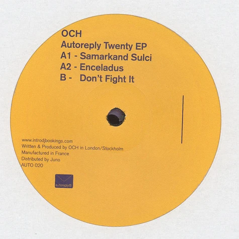 Och - Autoreply Twenty EP