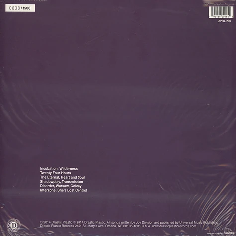Joy Division - Preston 28 February 1980 Black Vinyl Edition