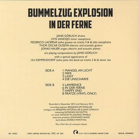 Janis Görlich's Bummelzugexplosion - In Die Ferne