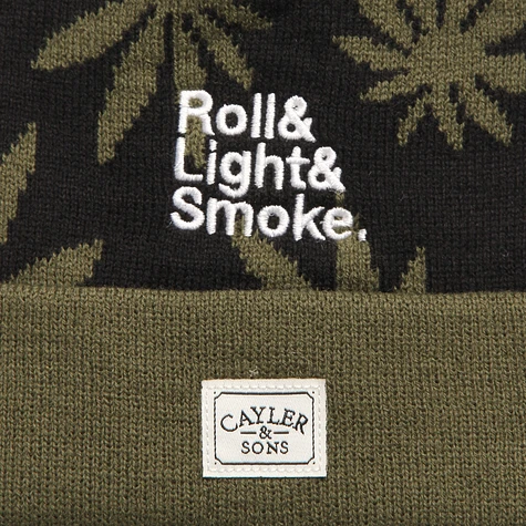 Cayler & Sons - Roll Light Smoke Pom Pom Beanie