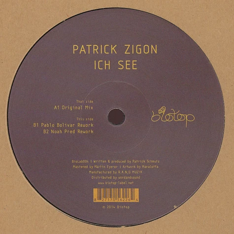 Patrick Zigon - Ich See