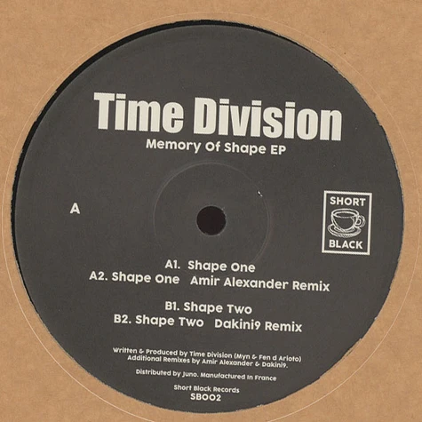 Time Division - Memory Of Shape EP