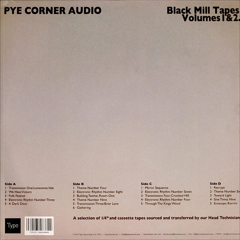 Pye Corner Audio - Black Mill Tapes Volumes 1 & 2.