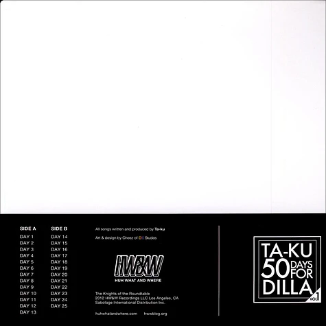 Ta-ku - 50 Days For Dilla (Vol. 1)