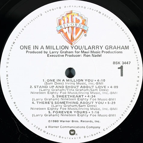 Larry Graham - One In A Million You
