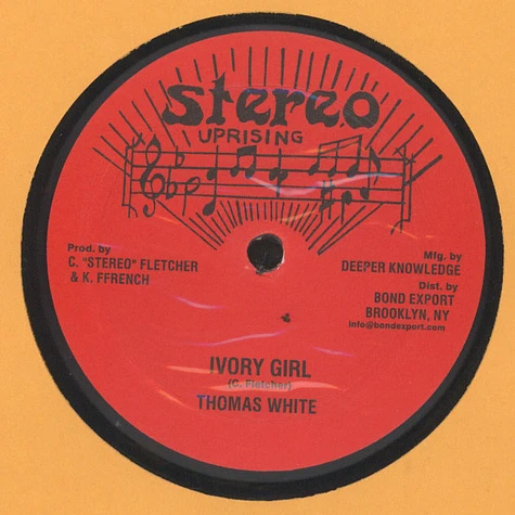 Thomas White / Still Cool - Crab In A Barrel / Ivory Girl