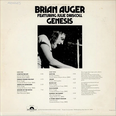 Brian Auger - Genesis