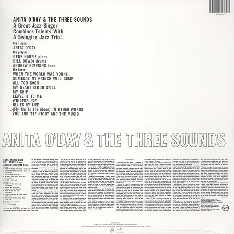 Anita O'Day - And The Three Sounds Back To Black Edition