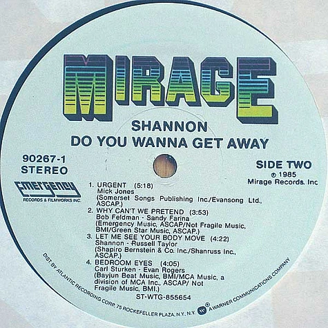 Shannon - Do You Wanna Get Away